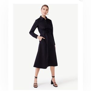 NWT🌸scoop side knot midi dress